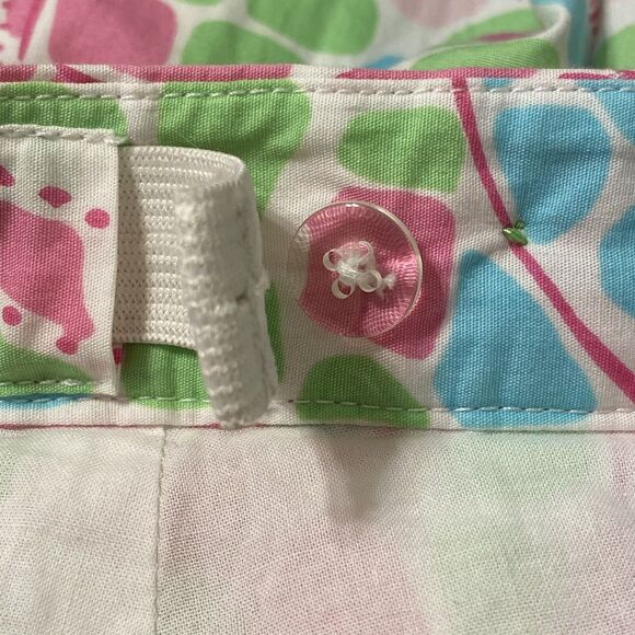 Lilly Pulitzer Pleated Skirt Girls 12 Pink Blue Floral Giraffes print Summery - Picture 8 of 8